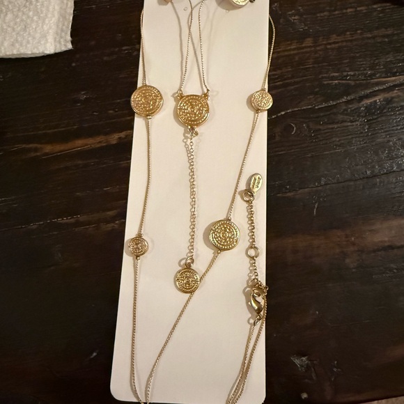 Gold Coin Pendant Necklace  by Jade and Jasper - Picture 5 of 8